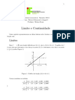 Limite e continuidade de funções reais