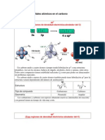 Hibridación de Orbitales Atómicos en El Carbono