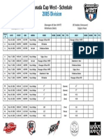 2005 Division Schedule - Master