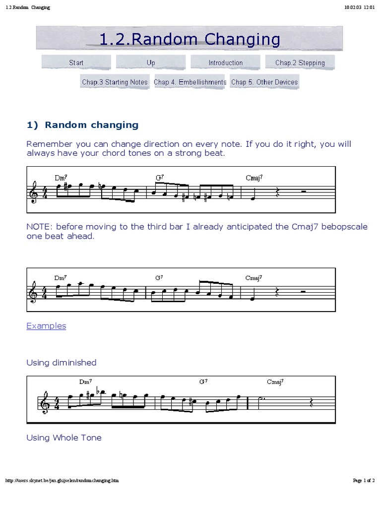 Jazz Improvisation Techniques | PDF