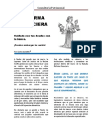 Cuidado Con Las Deudas: Reforma Financiera 