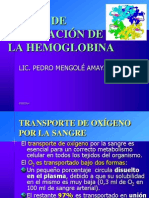 Hemoglobina Curva de Disociacion