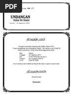 Contoh Undangan Halal Bihalal