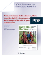 Famine Foods of Brazil’s Seasonal Dry Forests Ethnobotanical and Nutritional Aspects