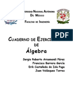 Cuaderno de Ejercicios de Álgebra