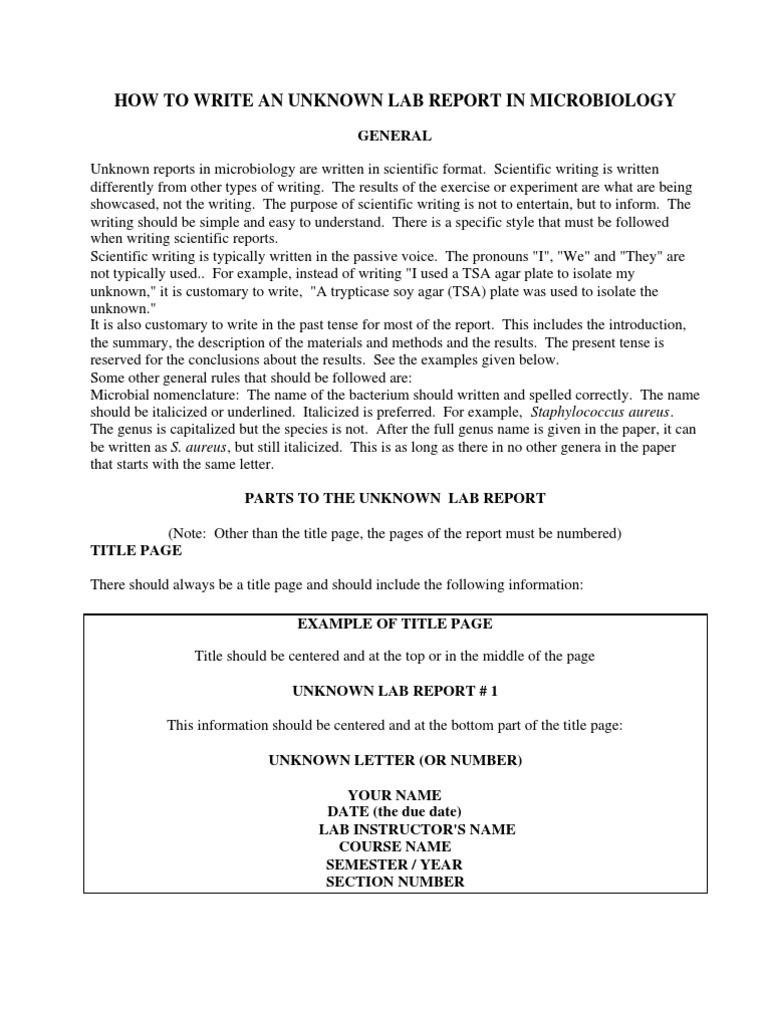 conclusion for unknown lab report conclusion for unknown lab report