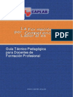 45846211 La Formacion Por Competencias Laborales Guia Tecnico Pedagogica Para Docentes de Formacion Profesional