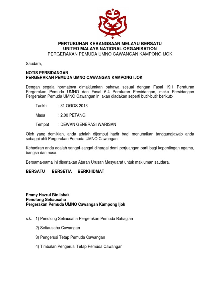 Pertubuhan Kebangsaan Melayu Bersatu  PDF