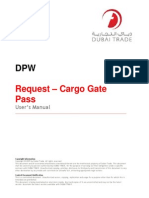Request Cargo Gate Pass