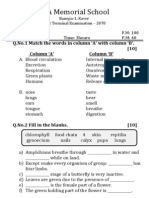 Grade 5 Science Question Sample