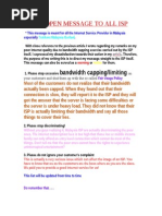 A Letter To The Managing Director Of Telekom Malaysia