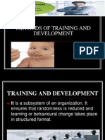 Methods of Training and Development