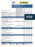 timetable - donington 10 11 may 2014 - issue 2 1