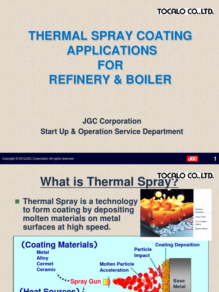 Thermal Spray Coating For Boiler PDF Boiler Corrosion