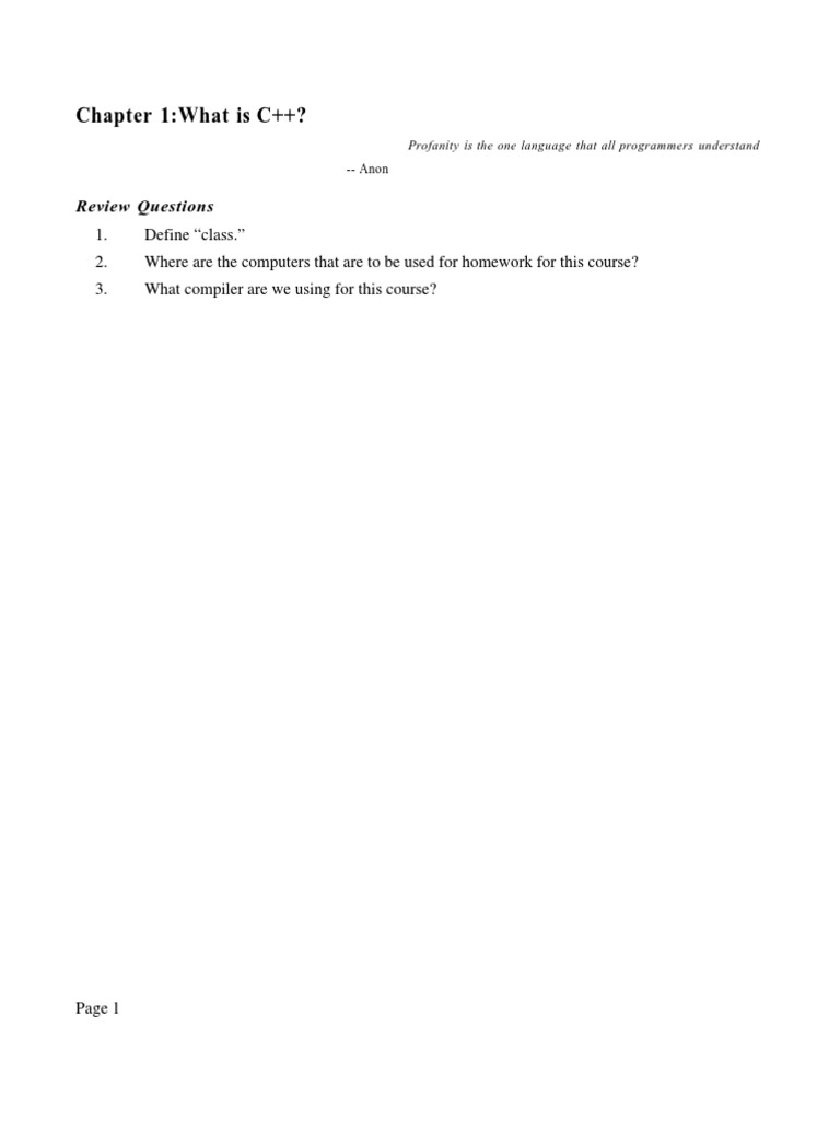 C++ Programming Essentials | PDF