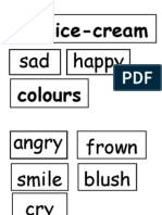 Ice-Cream Colours: Shy Sad Happy