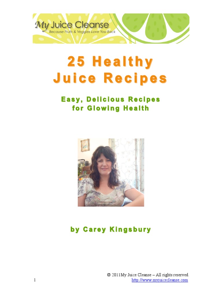 25 Juice Recipes PDF