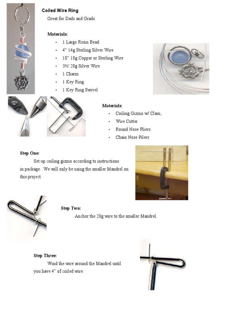 DIY Coiled Wire Ring Tutorial | PDF