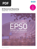 Download Numerical Reasoning Sample Tests - EU EPSO by Training4EU Publishing Team SN222863380 doc pdf