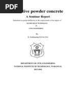 Download seminar report on reactive powder concrete Civil engineeringdocx by Siddhartha Siddhu SN222871756 doc pdf