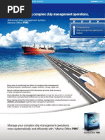 Easily Monitoring Complex Ship Management Operations.: Marine Office PMS