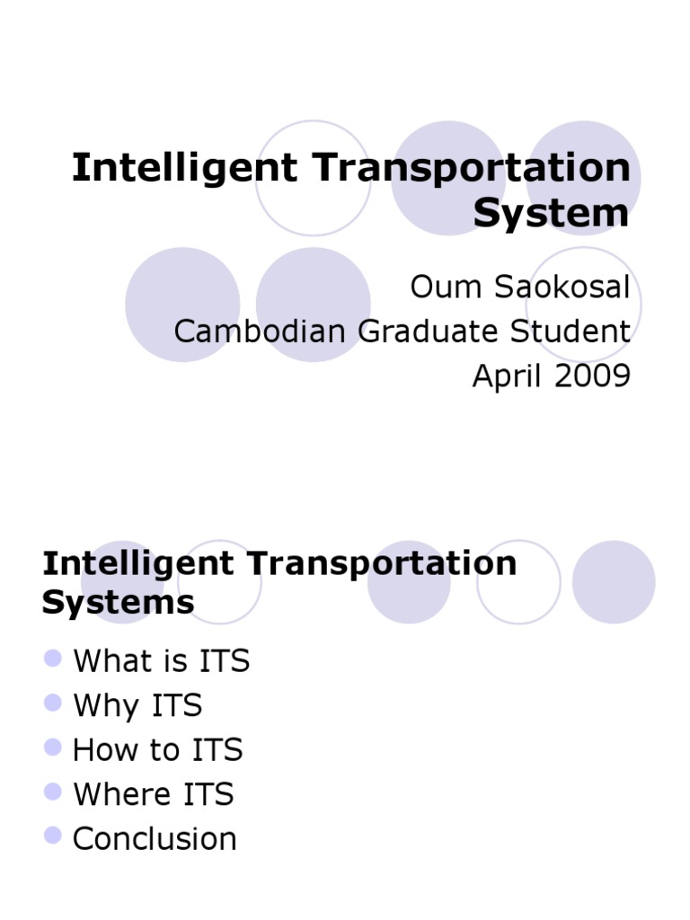 Intelligent Transportation System Pdf Electrical Engineering Telecommunications 