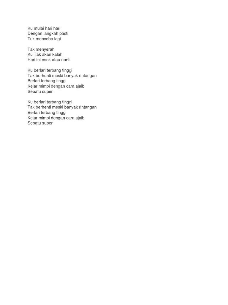 Malay Song Lyric Pdf
