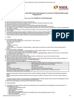 Guidelines For Filling PAN Change Request Application - Reprint of PAN Card