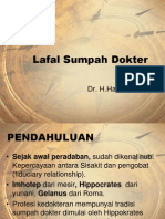 1.sejarah & Perkembangan Lafal Sumpah Dokter Indonesia