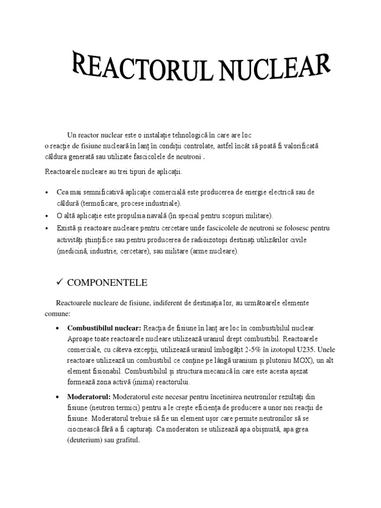 Reactorul Nuclear