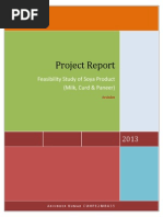 Download Feasibility Study Of  soya productdocx by Arvinder Kumar SN222887022 doc pdf