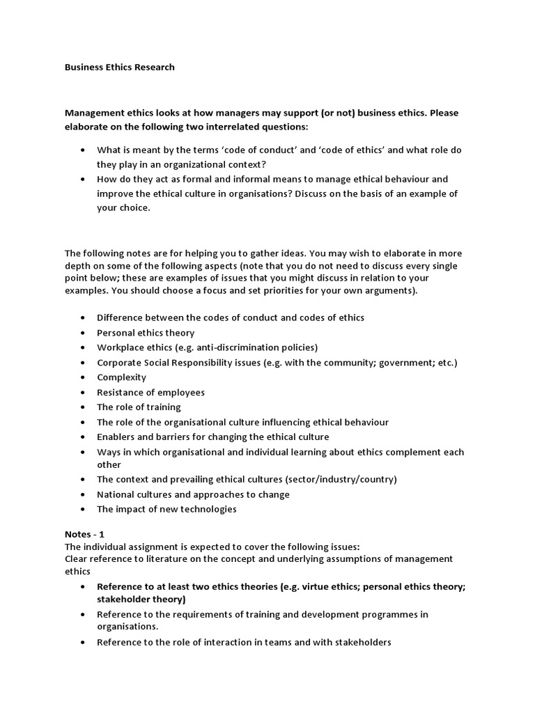 essay on business ethics pdf