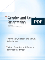 Gender and Sexual Orientation