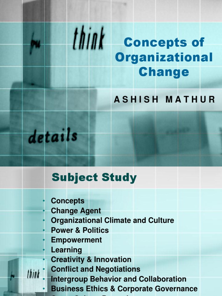 Understanding Organizational Change Dynamics | PDF | Change Management ...
