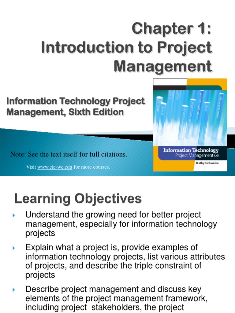 Information Technology Project Management | PDF | Project Management ...