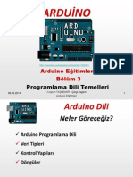 Arduino Eğitimleri - 3 - Arduino Programlama Dili