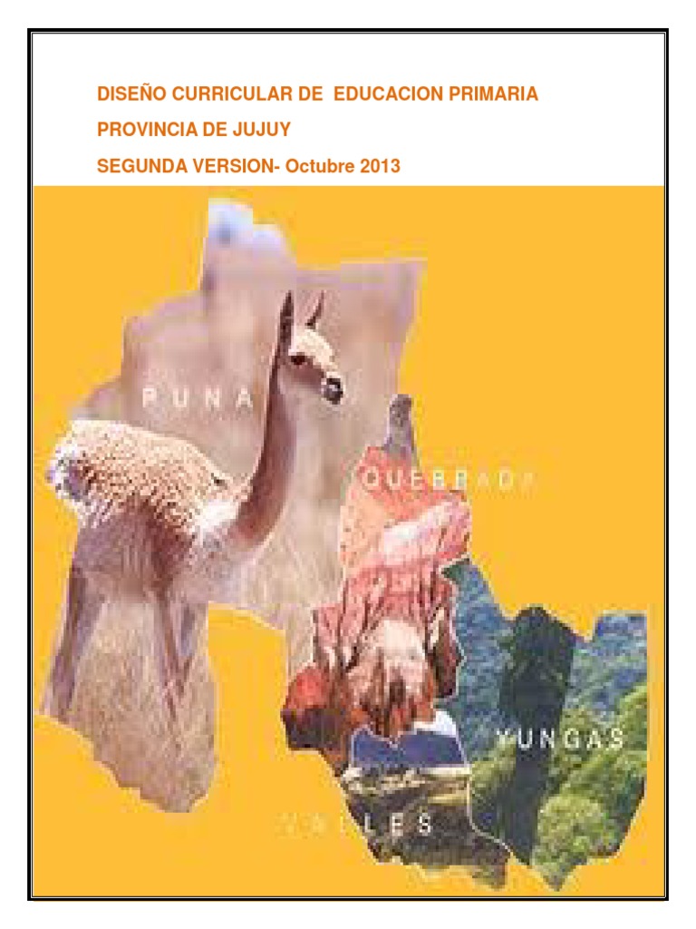 Diseño Curricular Primaria Jujuy 2024 | PDF | Plan de estudios ...