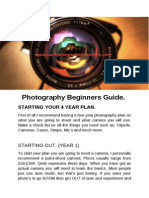 Photography Beginners Guide