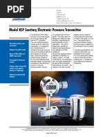 Model RSP Sanitary Electronic Pressure Transmitter