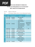 Rundown Diplomatic Course 2014