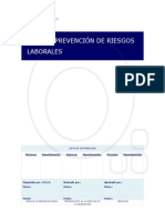 Plan de Prevencion de Riesgos Laborales Oshas 18001 2007