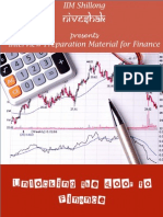 Finance Club Booklet - IIM Shillong