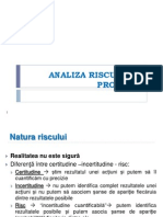 Analiza Riscului in Proiecte