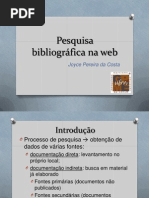 Pesquisa Bibliográfica Na Web