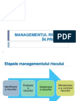 Managementul Riscului in Proiecte