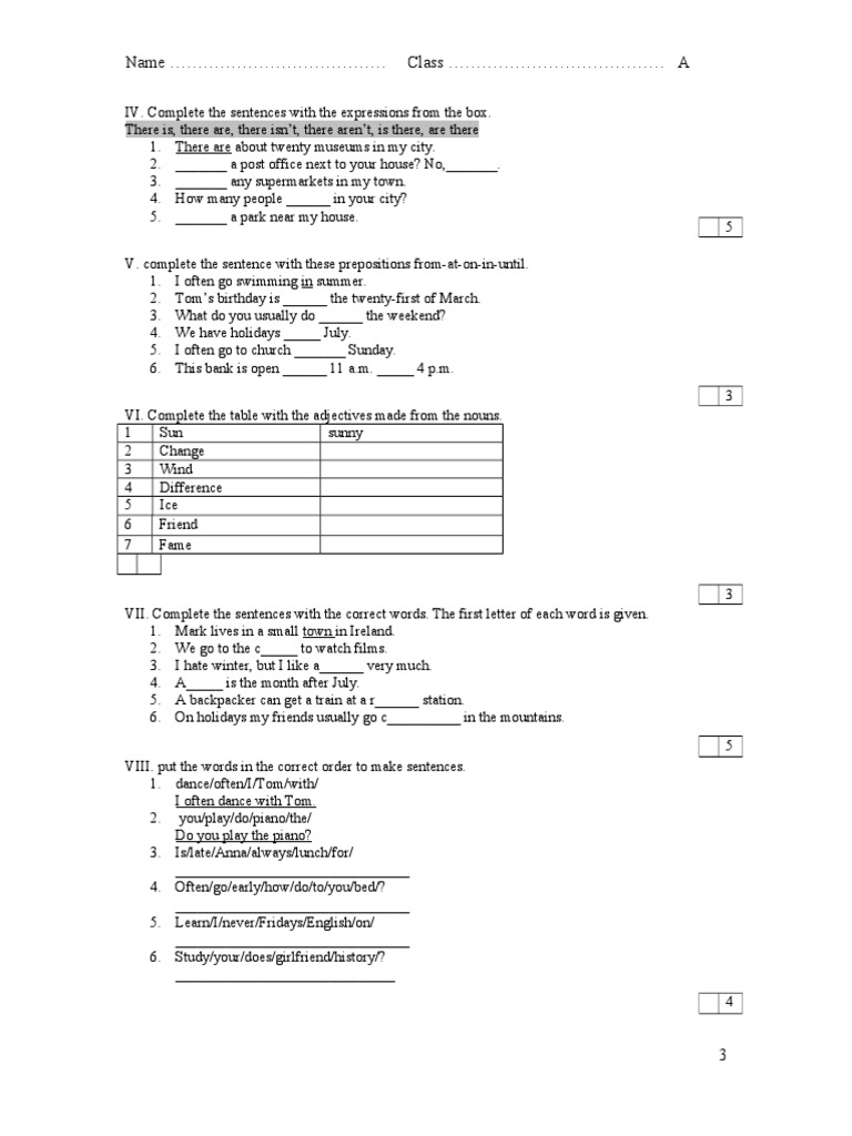 English Grammar Exercises for Beginners | PDF | Art