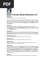 Sonic Foundry Noise Reduction 2.0: Sample Files