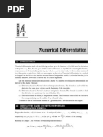 Numerical Differentiation