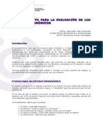 Procedimiento Para Laevaluación de Los Riesgos Ergonómicos