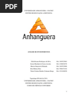 Atps Analise de Investimento 2014